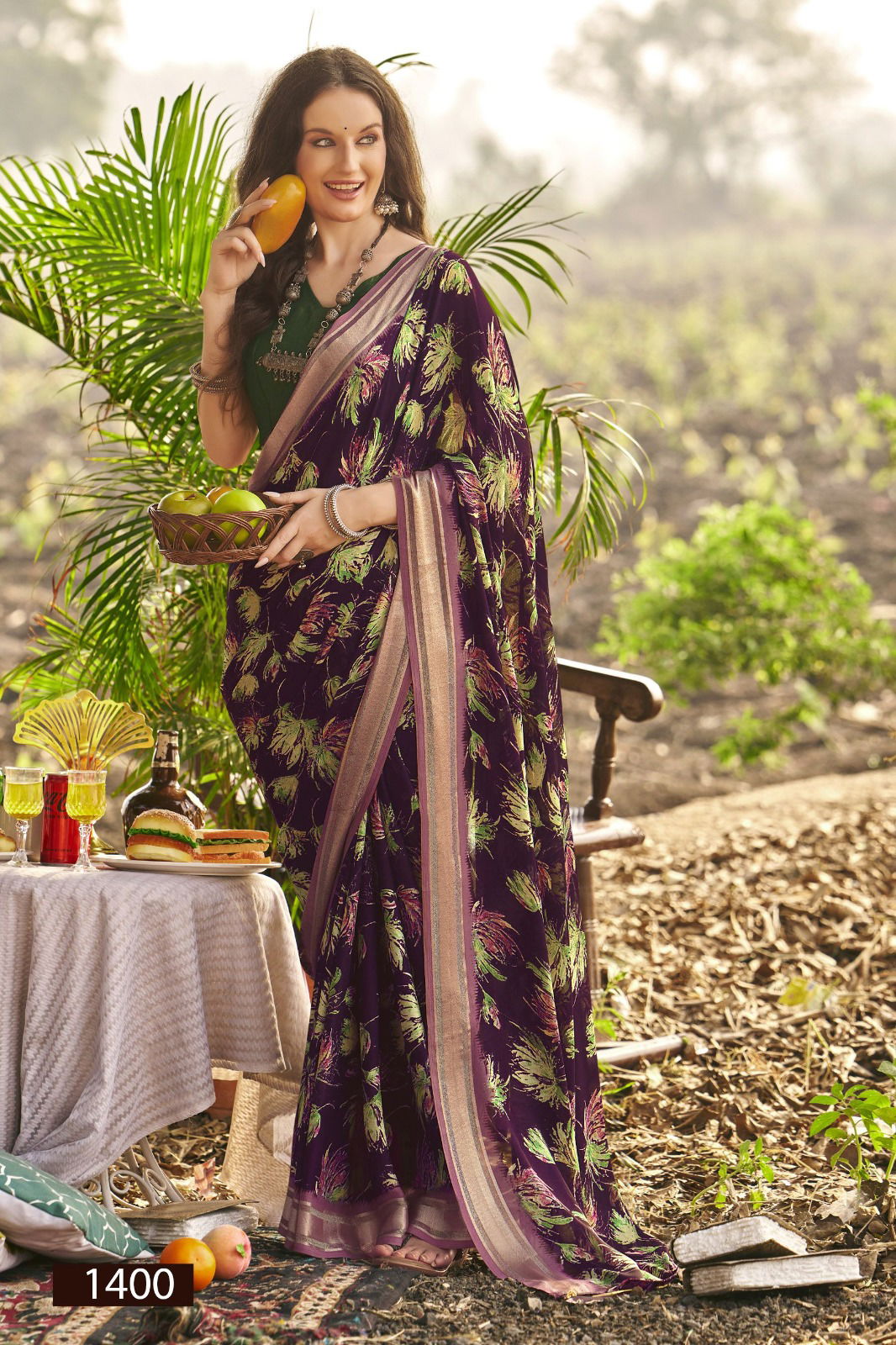 Ishmeet Vol 4 By Vallabhi Georgette Printed Saree Wholesale Shop In Surat
